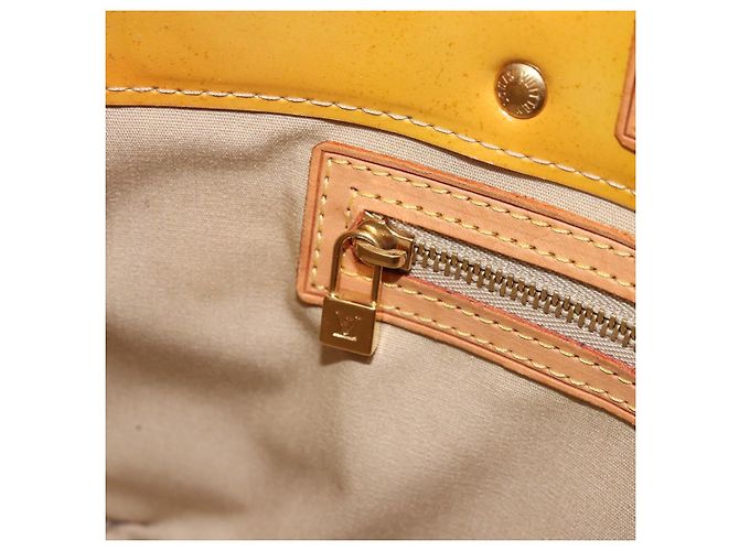 LOUIS VUITTON Borsa a Mano Monogram Vernis Reade PM Beige M91334 LV Auth 172109 - vista 20
