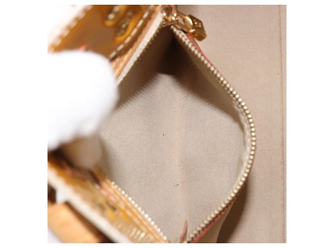 LOUIS VUITTON Borsa a Mano Monogram Vernis Reade PM Beige M91334 LV Auth 172109 - vista 21