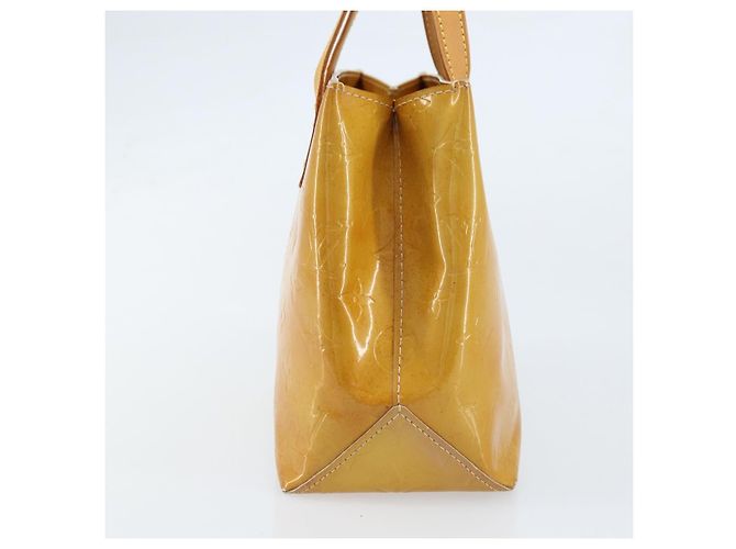 LOUIS VUITTON Borsa a Mano Monogram Vernis Reade PM Beige M91334 LV Auth 172109 - vista 4