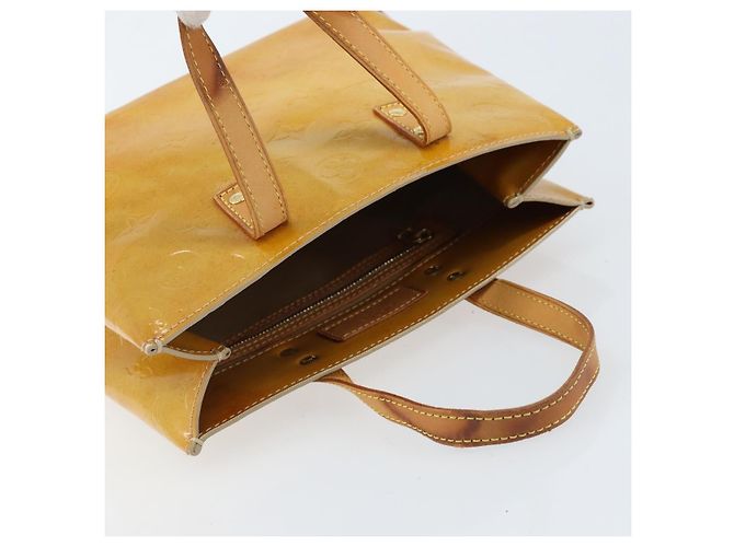 LOUIS VUITTON Borsa a Mano Monogram Vernis Reade PM Beige M91334 LV Auth 172109 - vista 6
