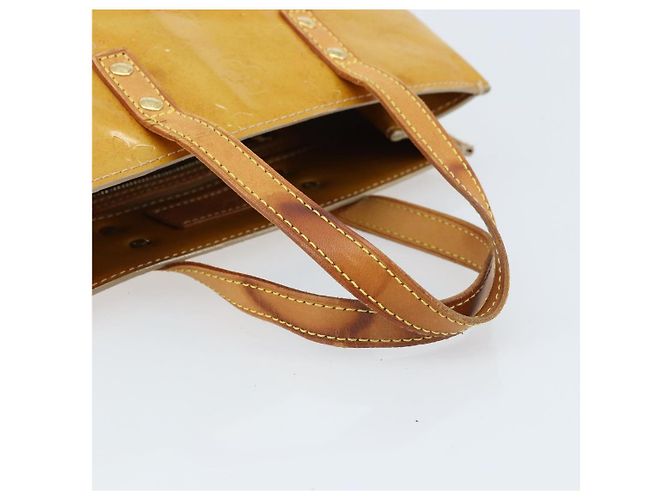 LOUIS VUITTON Borsa a Mano Monogram Vernis Reade PM Beige M91334 LV Auth 172109 - vista 7