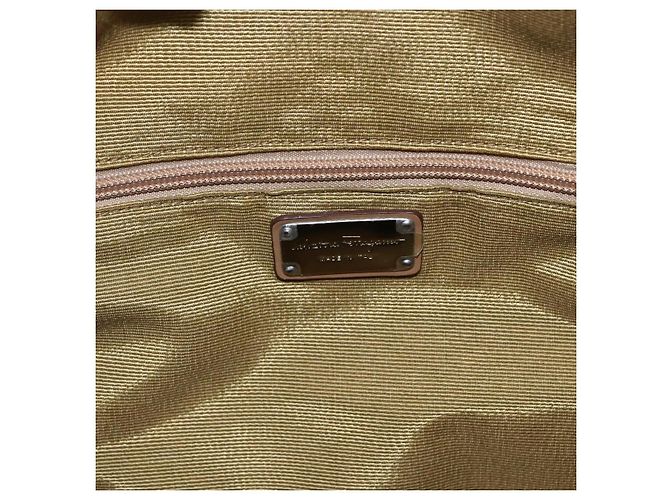 Salvatore Ferragamo Tote Bag aus Canvas Beige Auth bs33551 - Ansicht 17