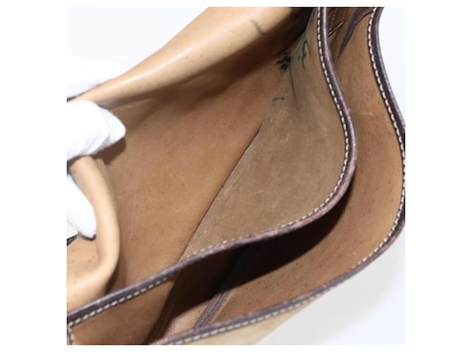 LOEWE Borsa a Spalla Anagramma in Camoscio Marrone Oro Auth 173473 D'oro - vista 20