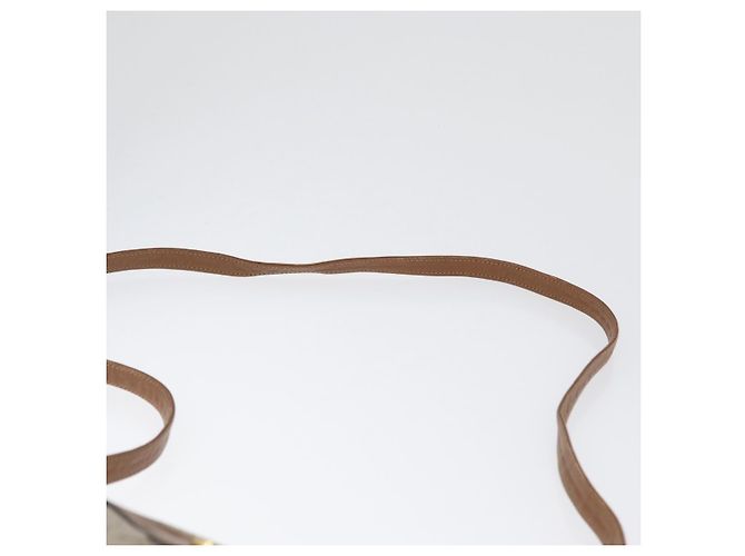Borsa a spalla in tela a nido d'ape PVC beige oro Christian Dior Auth bs33486 - vista 9