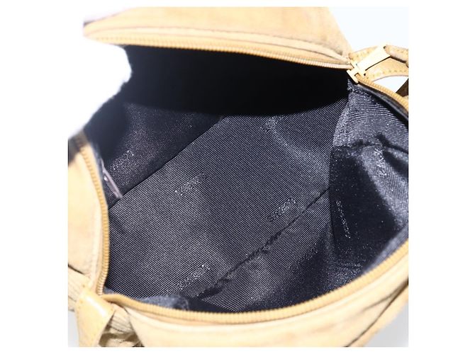 LOEWE Borsa a Spalla Anagram Suede Beige Auth 173498 - vista 12