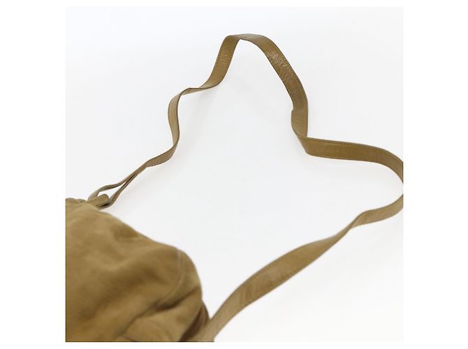 LOEWE Borsa a Spalla Anagram Suede Beige Auth 173498 - vista 8