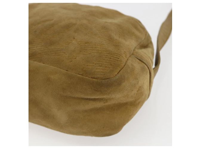 LOEWE Borsa a Spalla Anagram Suede Beige Auth 173498 - vista 9