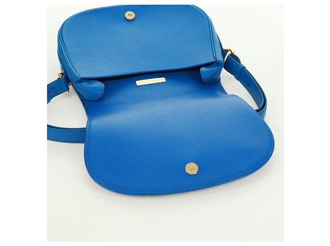 CARTIER Must Line Borsa a Spalla in Pelle Blu Oro Auth 168927V D'oro - vista 10