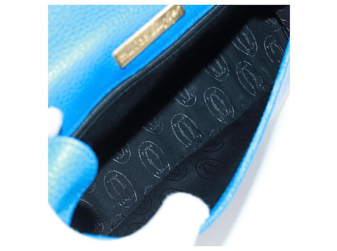 CARTIER Must Line Borsa a Spalla in Pelle Blu Oro Auth 168927V D'oro - vista 11