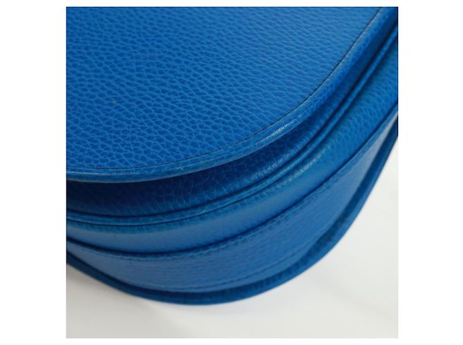 CARTIER Must Line Borsa a Spalla in Pelle Blu Oro Auth 168927V D'oro - vista 14