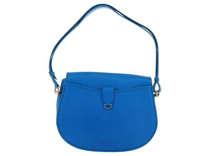 CARTIER Must Line Borsa a Spalla in Pelle Blu Oro Auth 168927V D'oro - vista 2