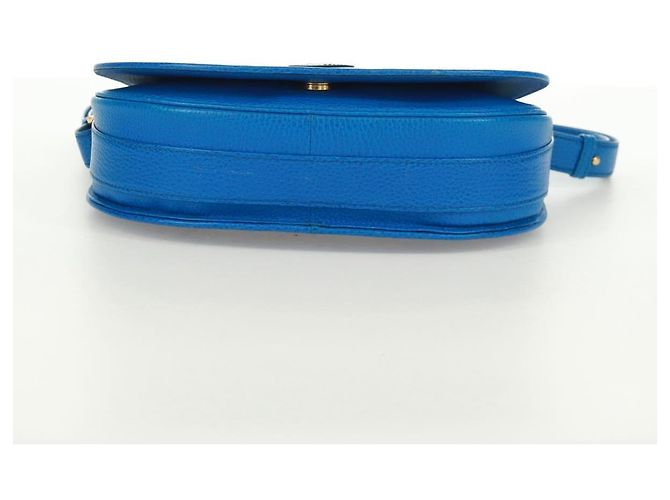 CARTIER Must Line Borsa a Spalla in Pelle Blu Oro Auth 168927V D'oro - vista 5