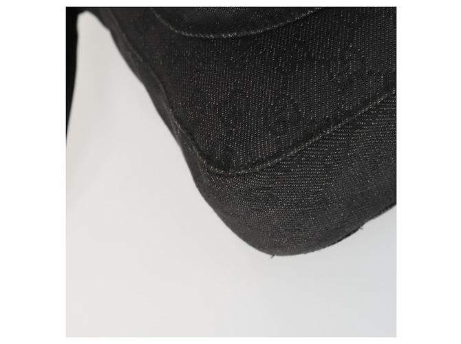 Borsa a Spalla GG Canvas Gucci Nera Argento 101654 Auth hk3369 Nero - vista 14