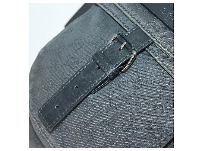 Borsa a Spalla GG Canvas Gucci Nera Argento 101654 Auth hk3369 Nero - vista 18