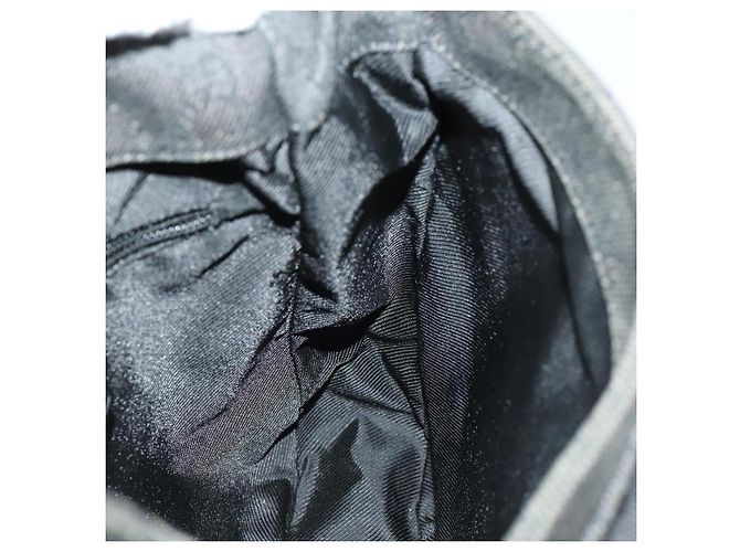 Borsa a Spalla GG Canvas Gucci Nera Argento 101654 Auth hk3369 Nero - vista 20