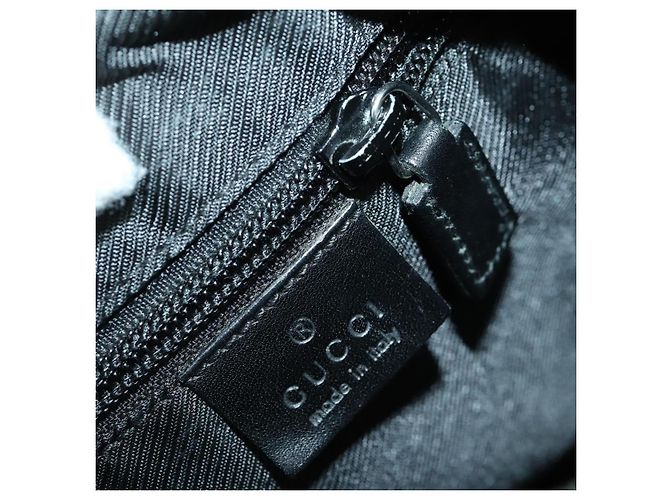 Borsa a Spalla GG Canvas Gucci Nera Argento 101654 Auth hk3369 Nero - vista 21