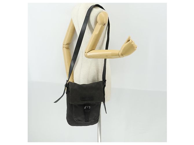 Borsa a Spalla GG Canvas Gucci Nera Argento 101654 Auth hk3369 Nero - vista 22