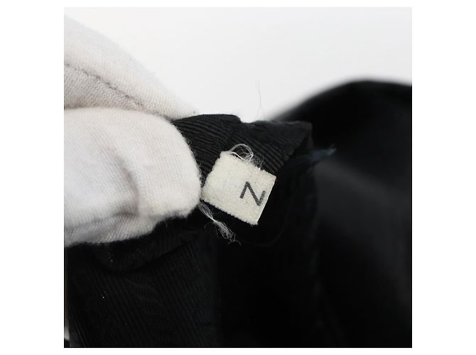 Ribbon PRADA Bandentasche aus Nylon Leder Schwarz Silber Authentisch 173676 - Ansicht 12