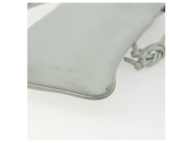 Borsa a Spalla Anagram LOEWE in Pelle Azzurra Chiara Auth ka2596 Blu chiaro - vista 15