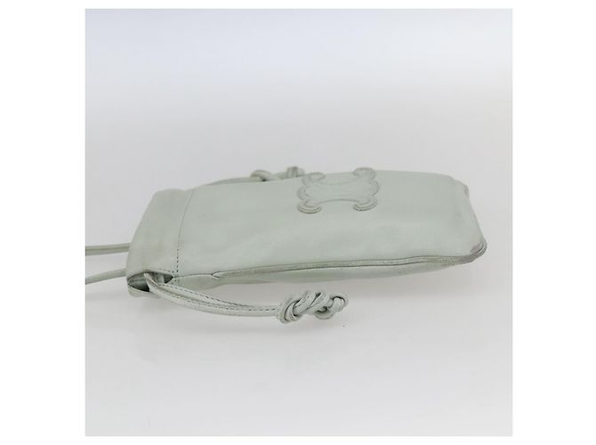 Borsa a Spalla Anagram LOEWE in Pelle Azzurra Chiara Auth ka2596 Blu chiaro - vista 3