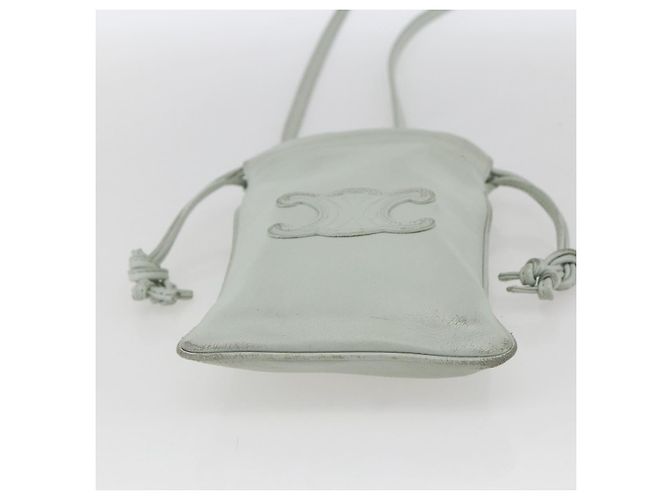 Borsa a Spalla Anagram LOEWE in Pelle Azzurra Chiara Auth ka2596 Blu chiaro - vista 5