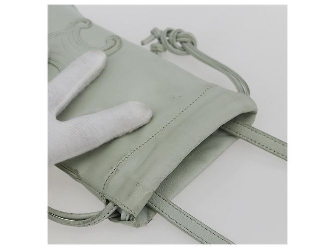 Borsa a Spalla Anagram LOEWE in Pelle Azzurra Chiara Auth ka2596 Blu chiaro - vista 6