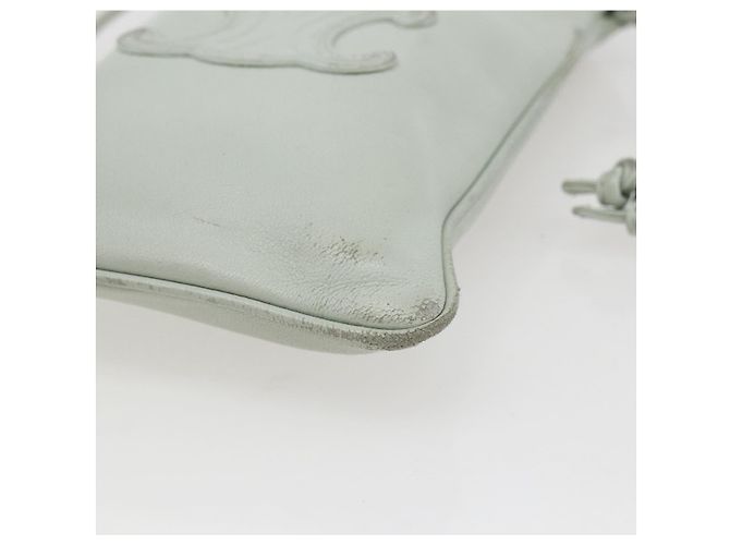 Borsa a Spalla Anagram LOEWE in Pelle Azzurra Chiara Auth ka2596 Blu chiaro - vista 9