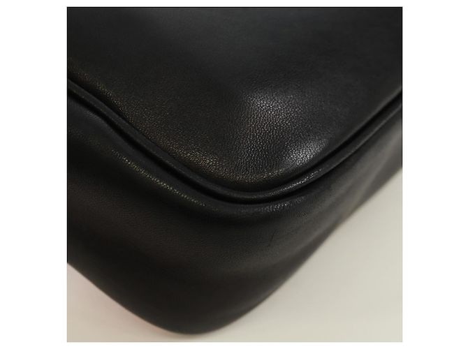 Ribbon Borsa a Spalla in Pelle PRADA con Nastro Nero Rosso Oro Auth 171555V D'oro - vista 17