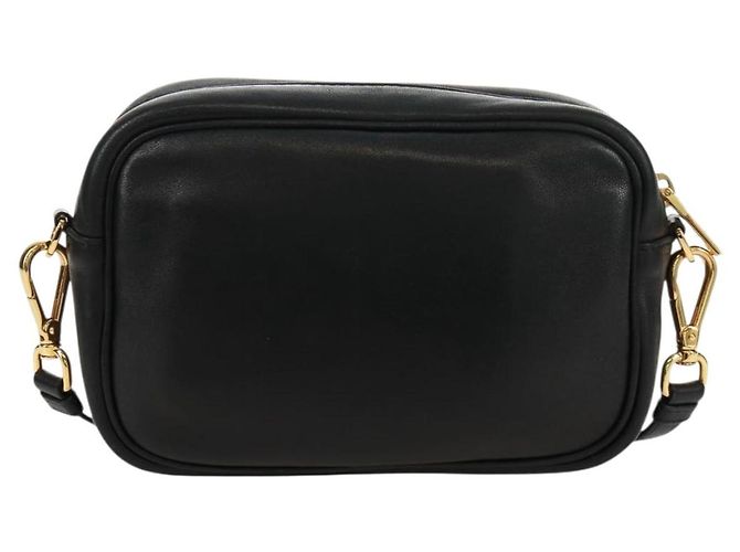 Ribbon Borsa a Spalla in Pelle PRADA con Nastro Nero Rosso Oro Auth 171555V D'oro - vista 2