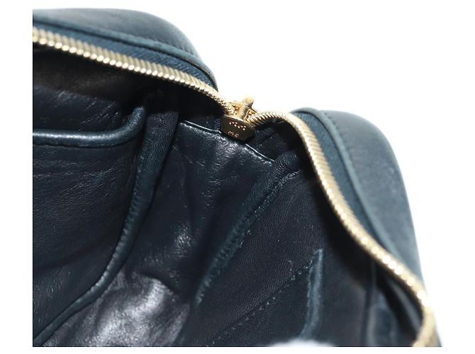 Ribbon Borsa a Spalla in Pelle PRADA con Nastro Nero Rosso Oro Auth 171555V D'oro - vista 22