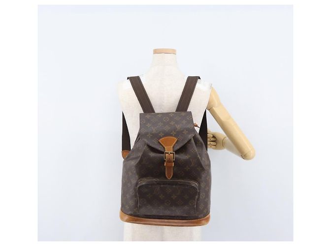 LOUIS VUITTON Monogram Montsouris GM Rucksack M51135 Auth LV 142860 Monogramm - Ansicht 27