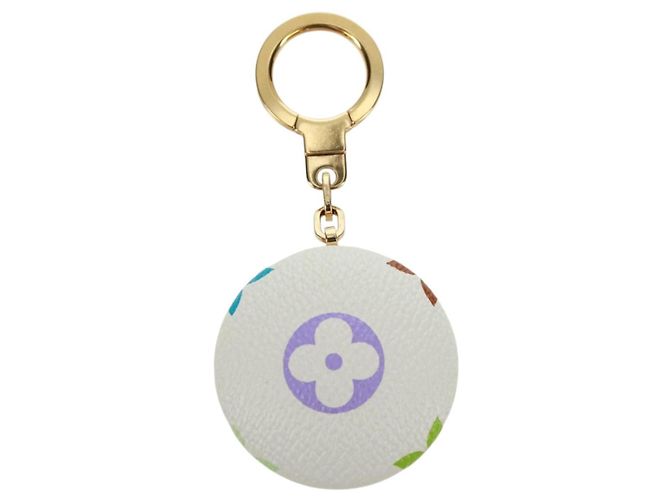 LOUIS VUITTON Charm Astropill Monogram Multicolore Bianco M51911 LV Auth 171866V - vista 4