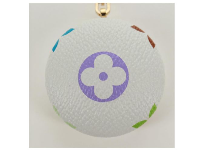 LOUIS VUITTON Charm Astropill Monogram Multicolore Bianco M51911 LV Auth 171866V - vista 5