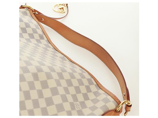 LOUIS VUITTON Borsa a Spalla Damier Azur Delightful MM N41448 LV Auth 171015V - vista 14