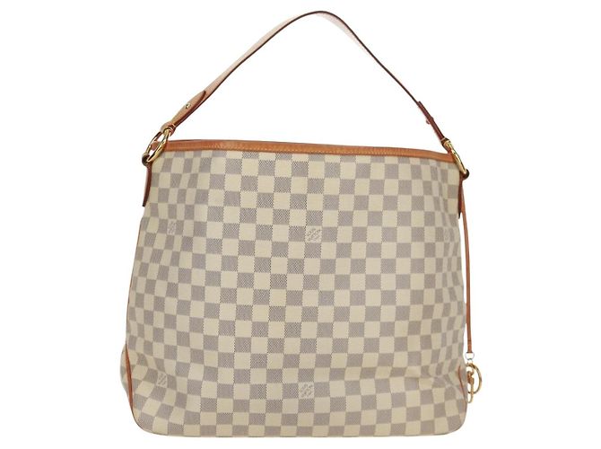 LOUIS VUITTON Borsa a Spalla Damier Azur Delightful MM N41448 LV Auth 171015V - vista 2