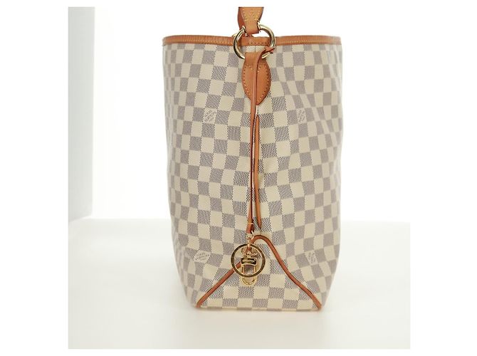 LOUIS VUITTON Borsa a Spalla Damier Azur Delightful MM N41448 LV Auth 171015V - vista 4