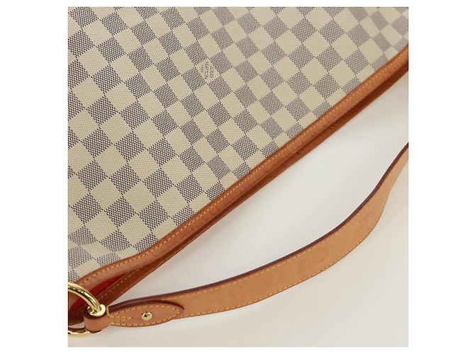LOUIS VUITTON Borsa a Spalla Damier Azur Delightful MM N41448 LV Auth 171015V - vista 6