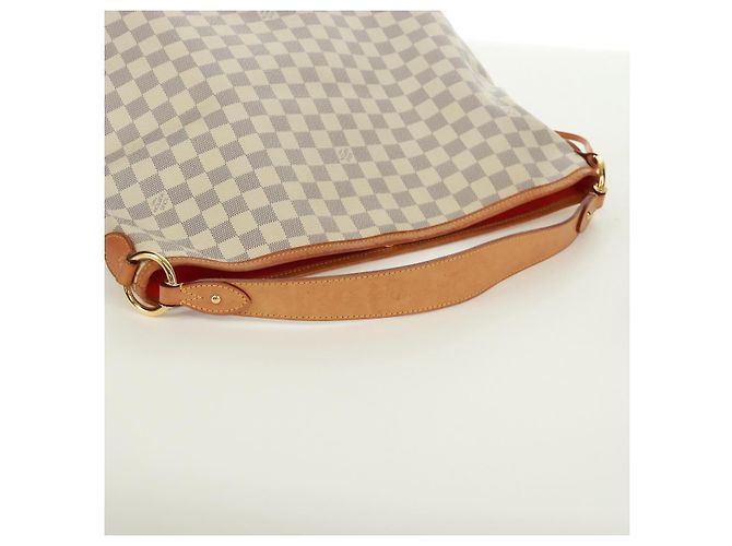 LOUIS VUITTON Borsa a Spalla Damier Azur Delightful MM N41448 LV Auth 171015V - vista 7