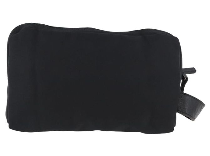 Borsa a mano VERSACE Sunburst in nylon nero e argento Auth am10693 - vista 2