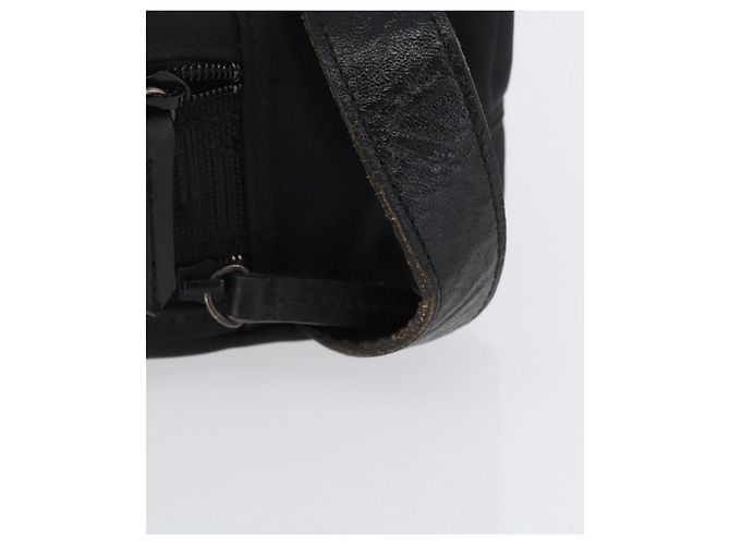 Borsa a mano VERSACE Sunburst in nylon nero e argento Auth am10693 - vista 7
