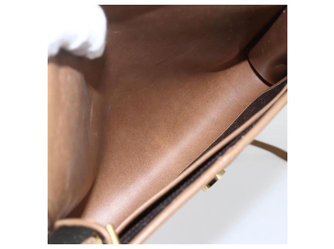 Borsa a spalla in tela a nido d'ape PVC nera e oro Christian Dior Auth fm5132 Nero D'oro - vista 11