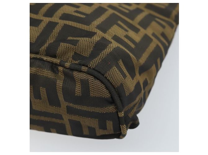 FENDI Zucca Canvas Handtasche Braun Schwarz Auth ep13529 - Ansicht 14