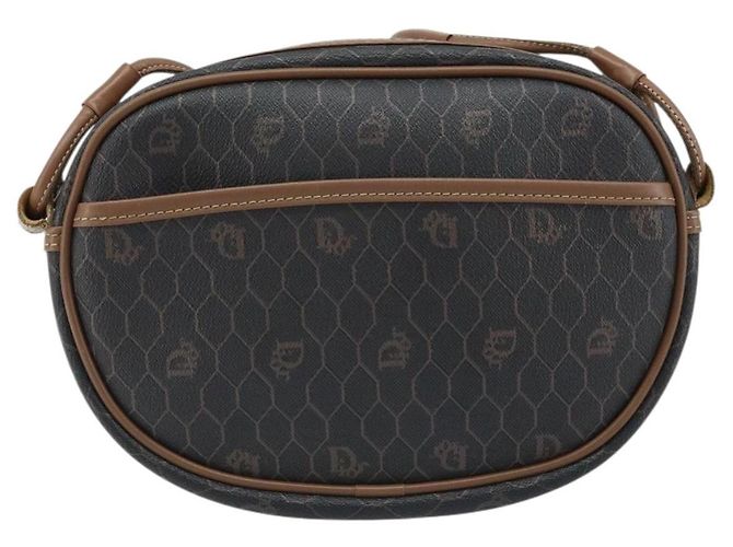 Borsa a spalla in tela a nido d'ape PVC nera Christian Dior Auth ep13545 Nero - vista 13