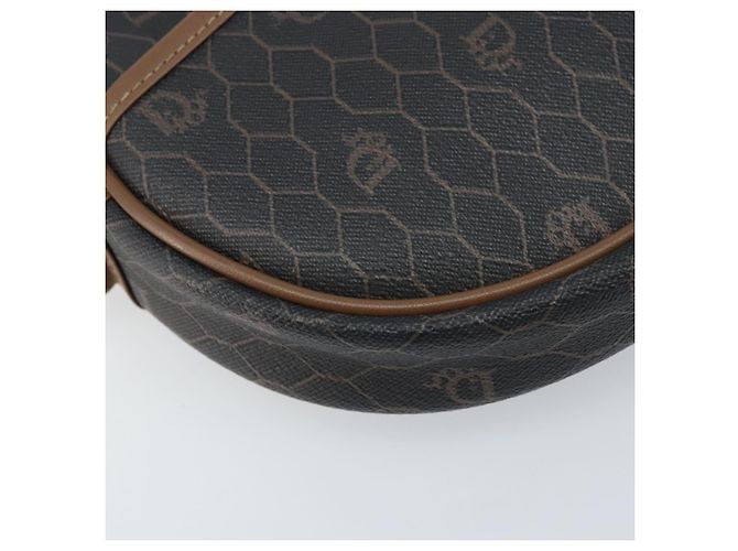 Borsa a spalla in tela a nido d'ape PVC nera Christian Dior Auth ep13545 Nero - vista 14