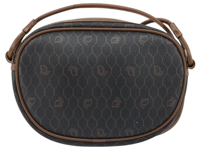 Borsa a spalla in tela a nido d'ape PVC nera Christian Dior Auth ep13545 Nero - vista 2