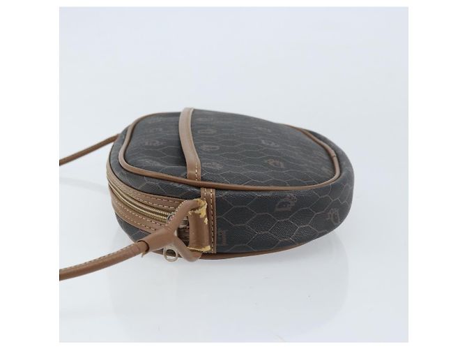 Borsa a spalla in tela a nido d'ape PVC nera Christian Dior Auth ep13545 Nero - vista 4