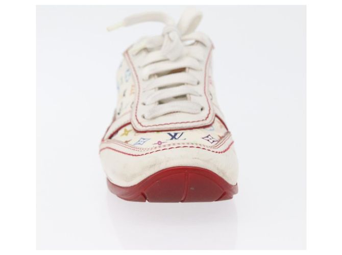 LOUIS VUITTON Monogram Multicolor Sneakers 36 1/2 Weiß LV Auth 173253 - Ansicht 11