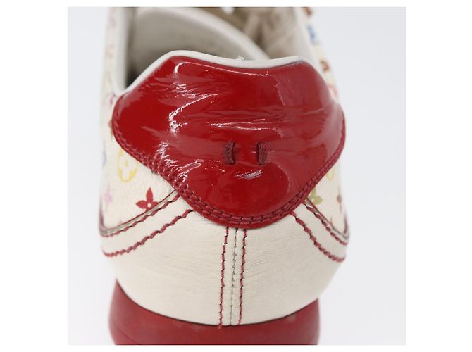 LOUIS VUITTON Monogram Multicolor Sneakers 36 1/2 Weiß LV Auth 173253 - Ansicht 13
