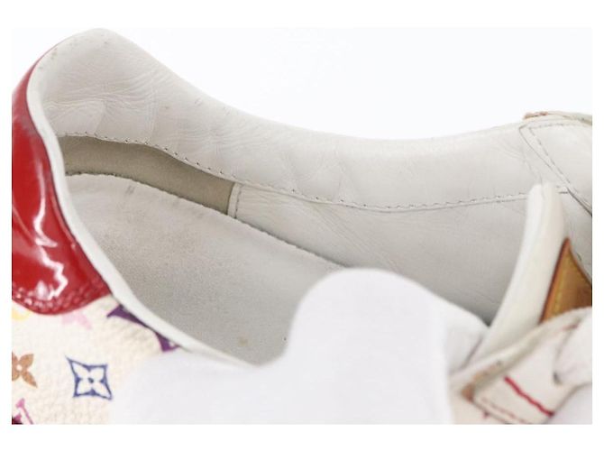 LOUIS VUITTON Monogram Multicolor Sneakers 36 1/2 Weiß LV Auth 173253 - Ansicht 17