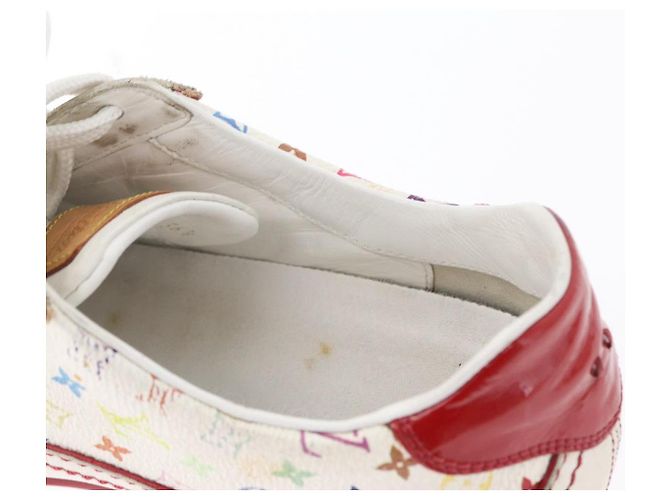 LOUIS VUITTON Monogram Multicolor Sneakers 36 1/2 Weiß LV Auth 173253 - Ansicht 18